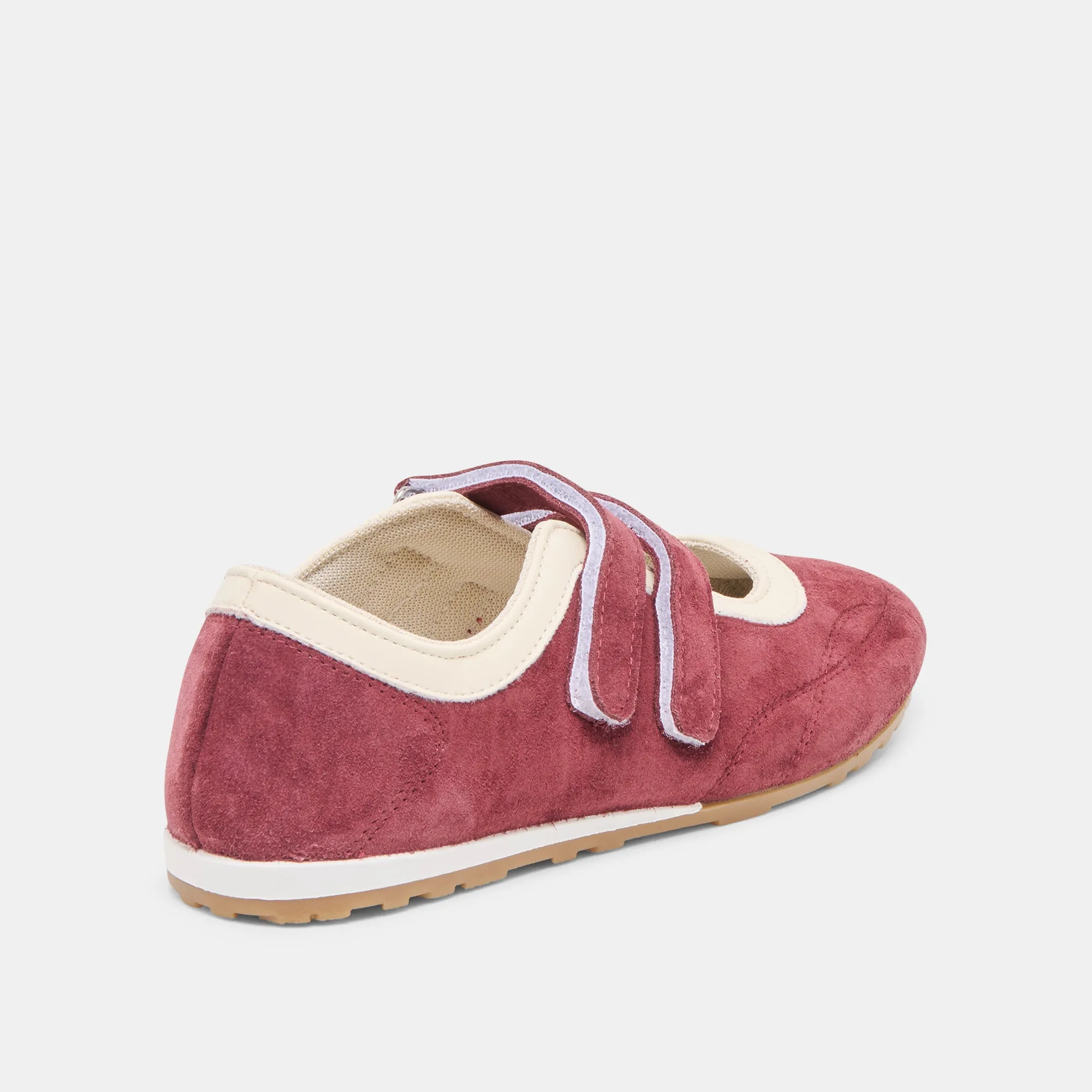 SWAN SNEAKERS BURGUNDY SUEDE Flexible Outsole Shoes