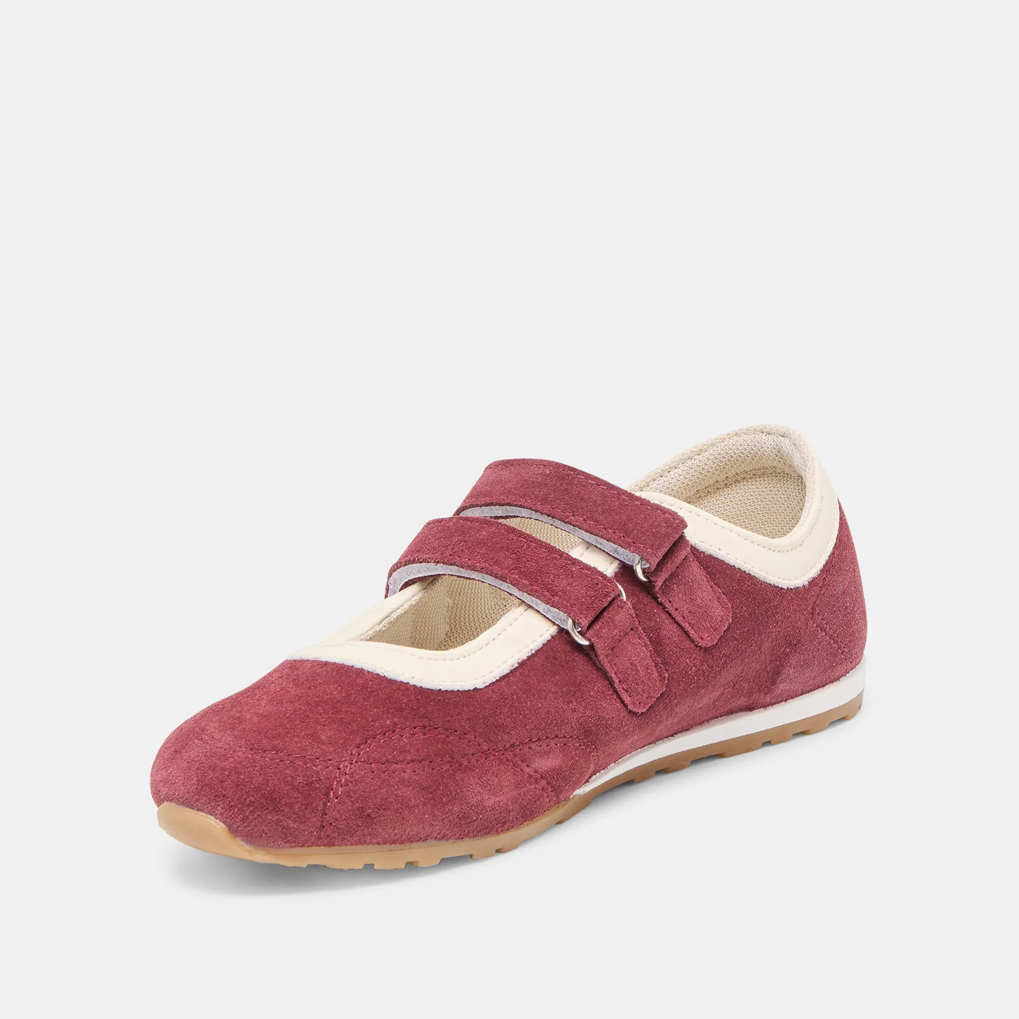 Party Glow Sun Safe SWAN SNEAKERS BURGUNDY SUEDE