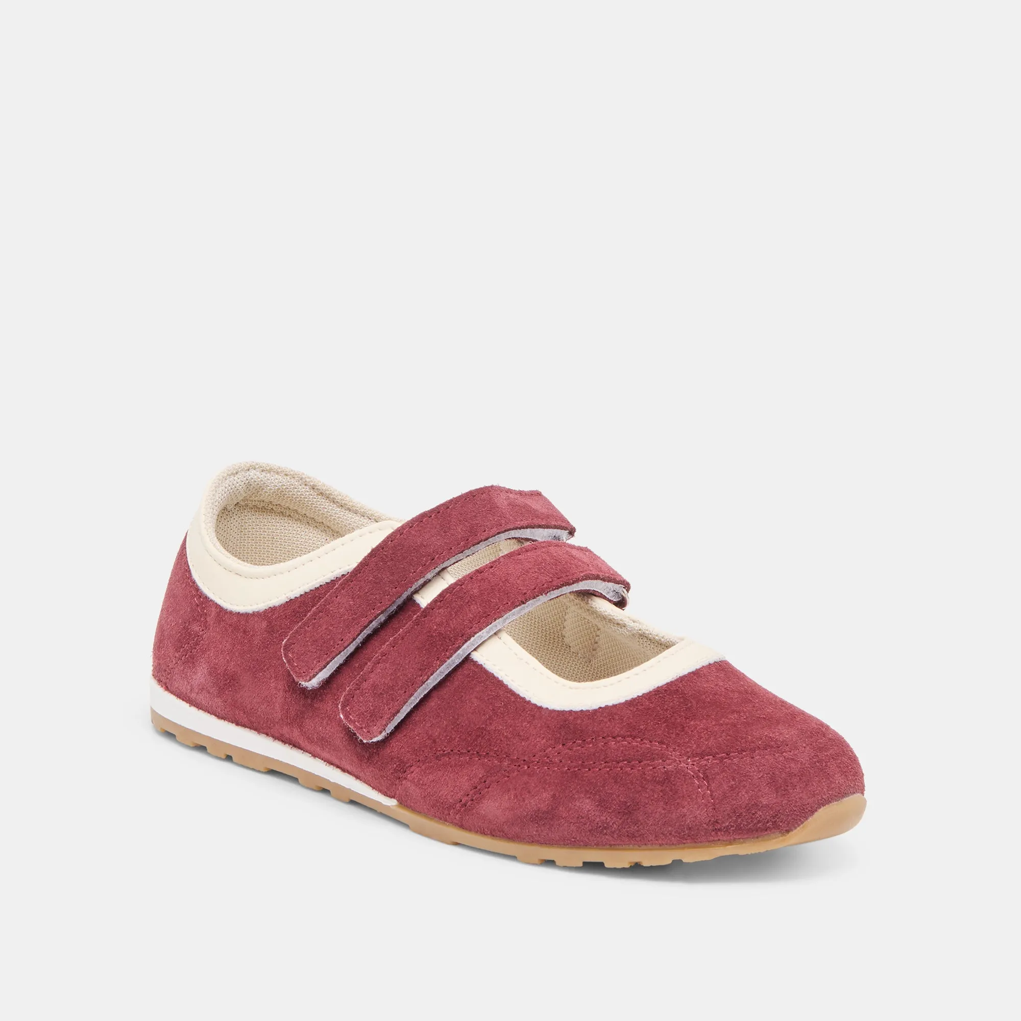 Dance Floor Dance Mood SWAN SNEAKERS BURGUNDY SUEDE