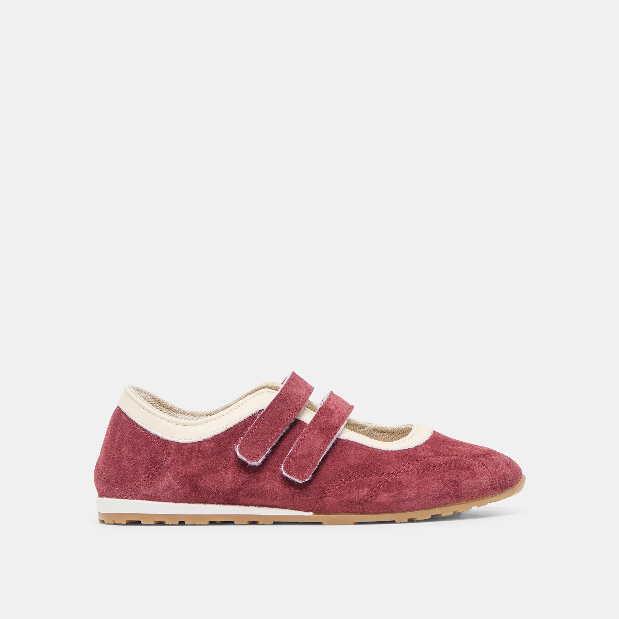 Lace Closure SWAN SNEAKERS BURGUNDY SUEDE