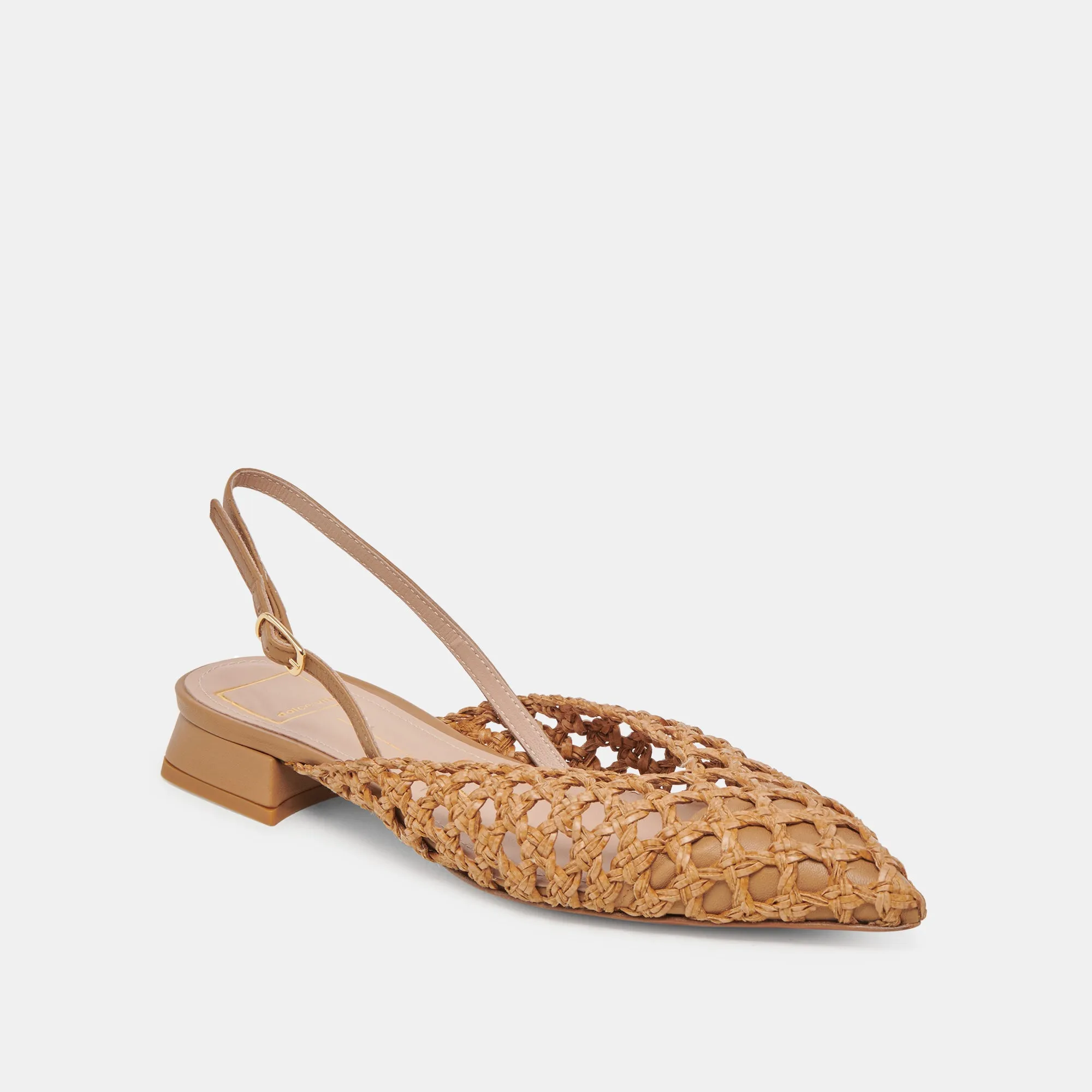 CYNDI FLATS NATURAL WOVEN Help Day Bride Step
