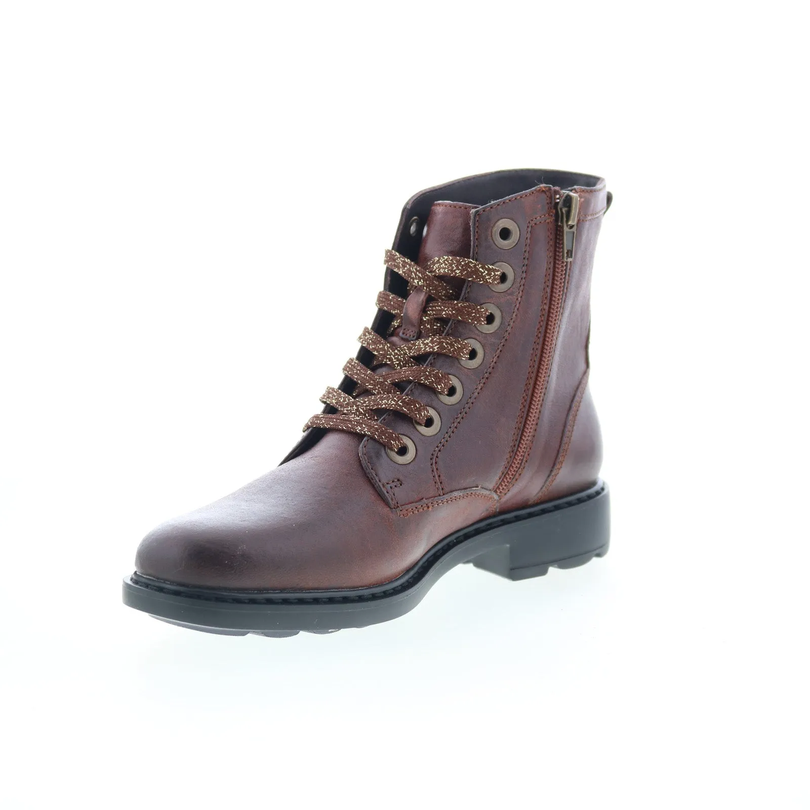 Work Utility Cozy Interior Johnston & Murphy Gracie 78-51930 Womens Brown Leather Casual Dress Boots