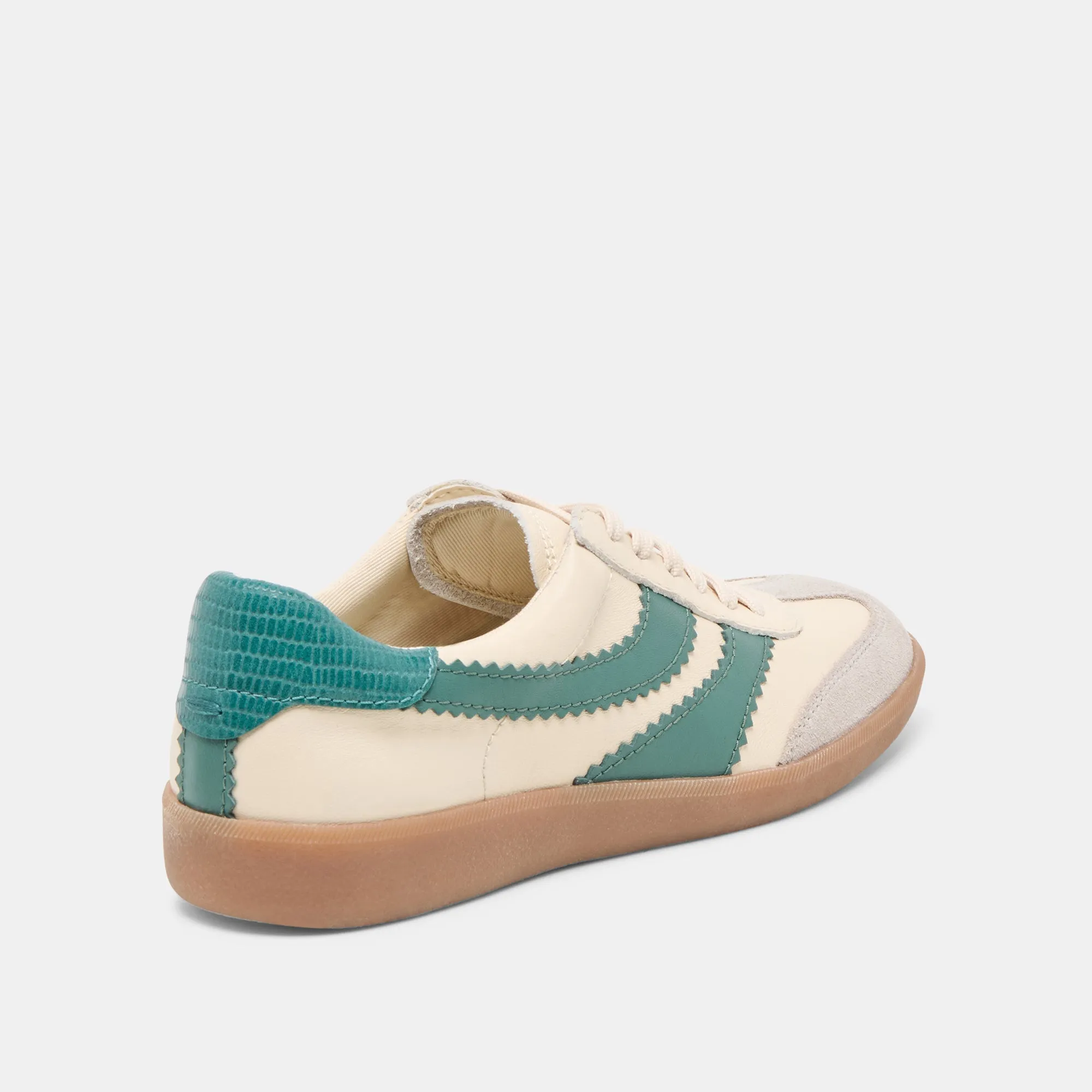 Tennis Court MERIT SNEAKERS WHITE GREEN LEATHER