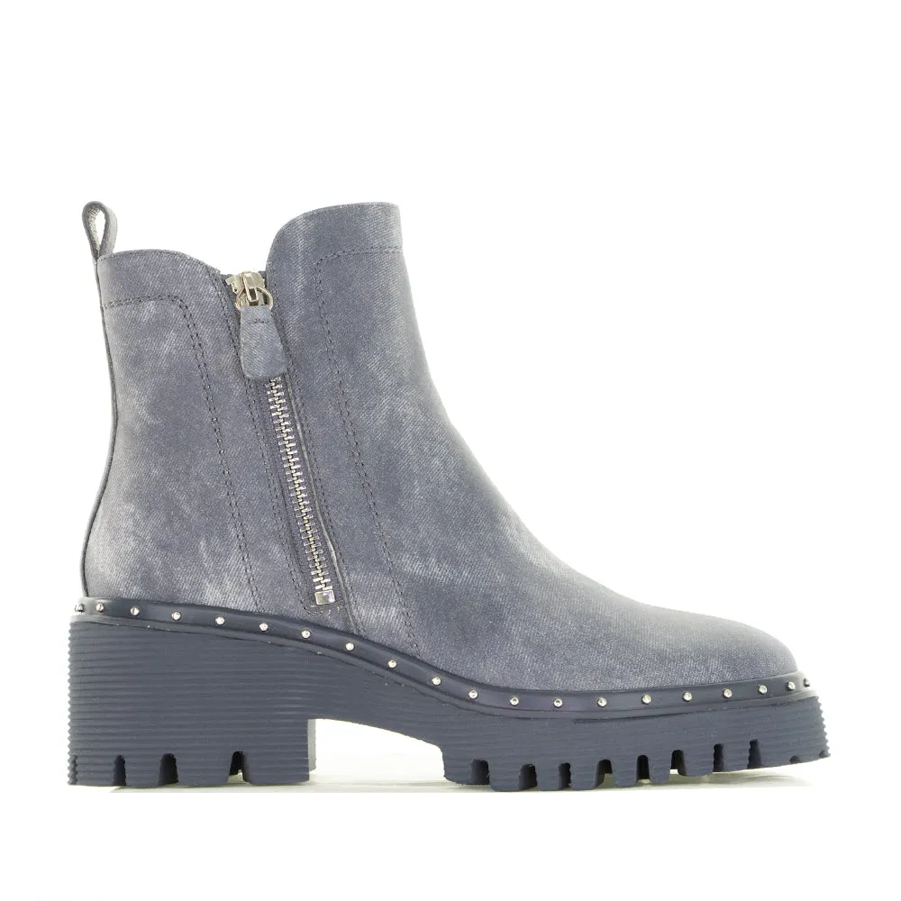 DJANGO & JULIETTE OSPOTT WASHED DENIM Wide toe box