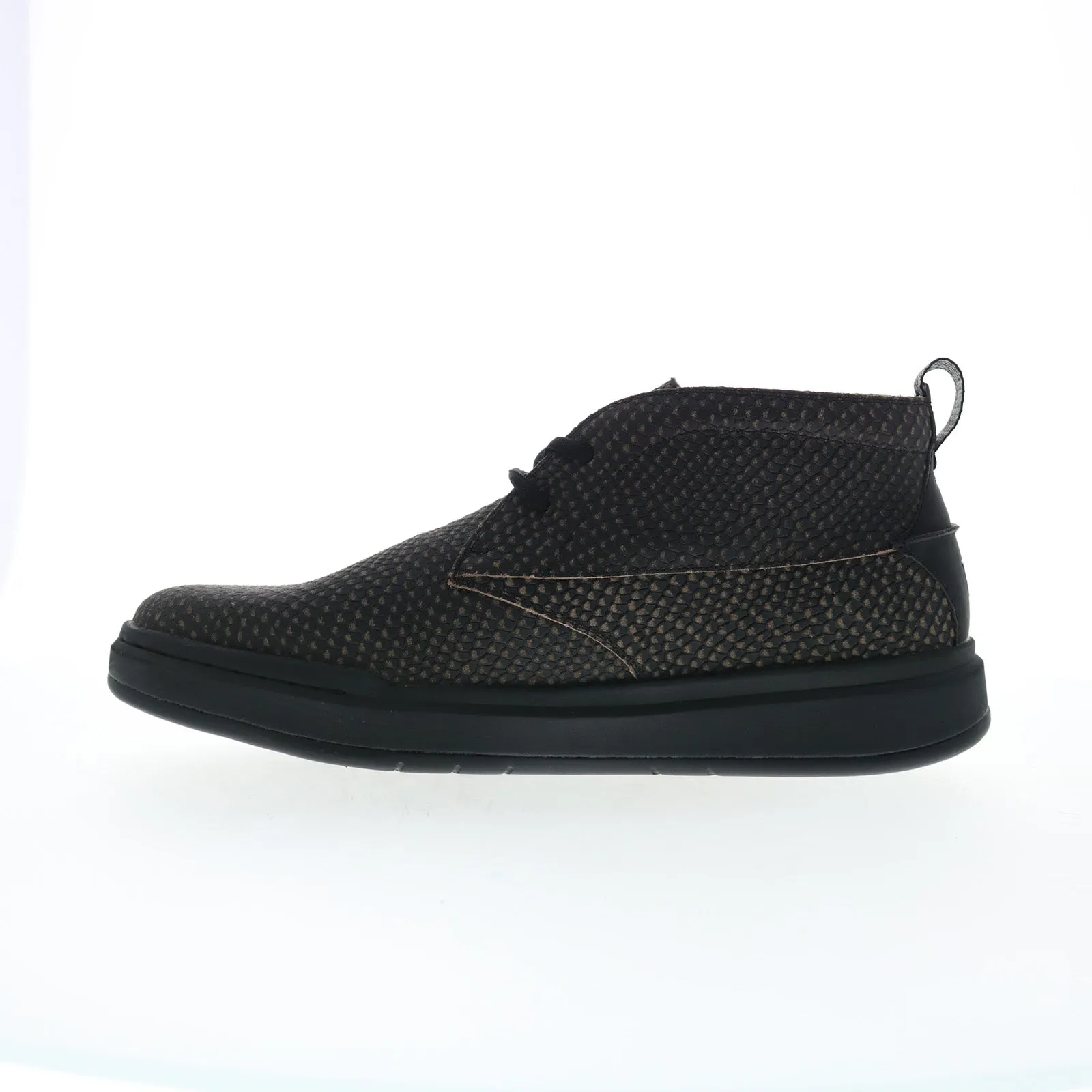 Ground Force Stacy Adams Cai 25566-975 Mens Black Leather Lace Up Chukkas Boots