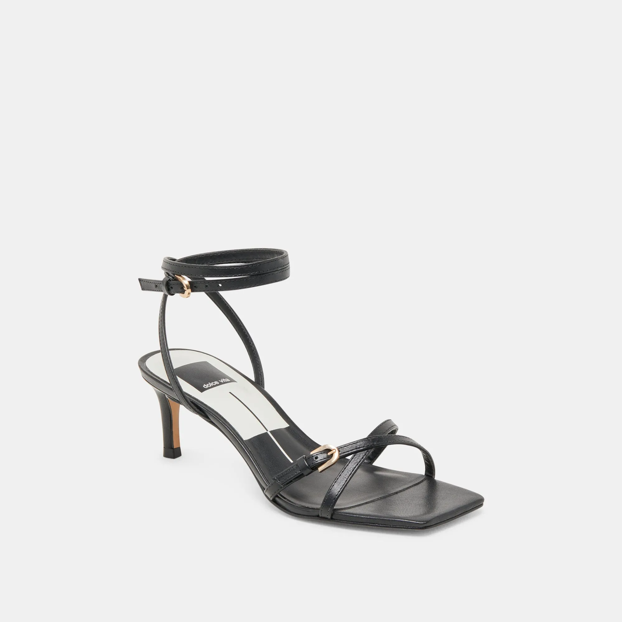 Quality Sleek Leather Pumps BAMBY HEELS BLACK LEATHER