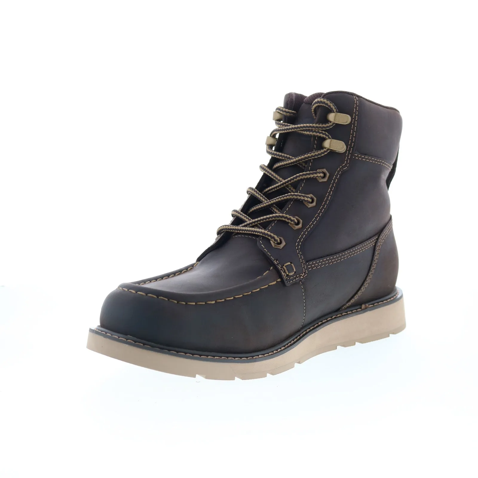 Dunham Brisco Waterproof Lace Up Mens Brown Extra Wide 4E Boots Warehouse Worker