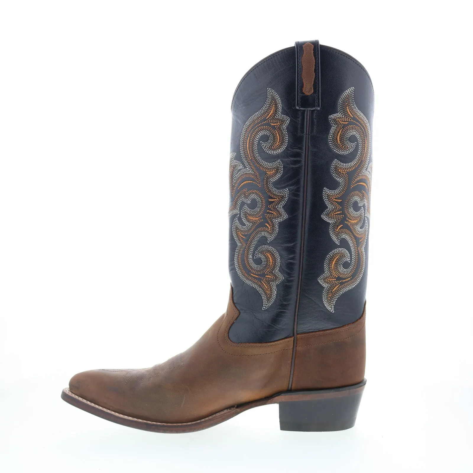 Jama Old West 5507 Mens Brown Wide Leather Cowboy Western Boots Fast Wear