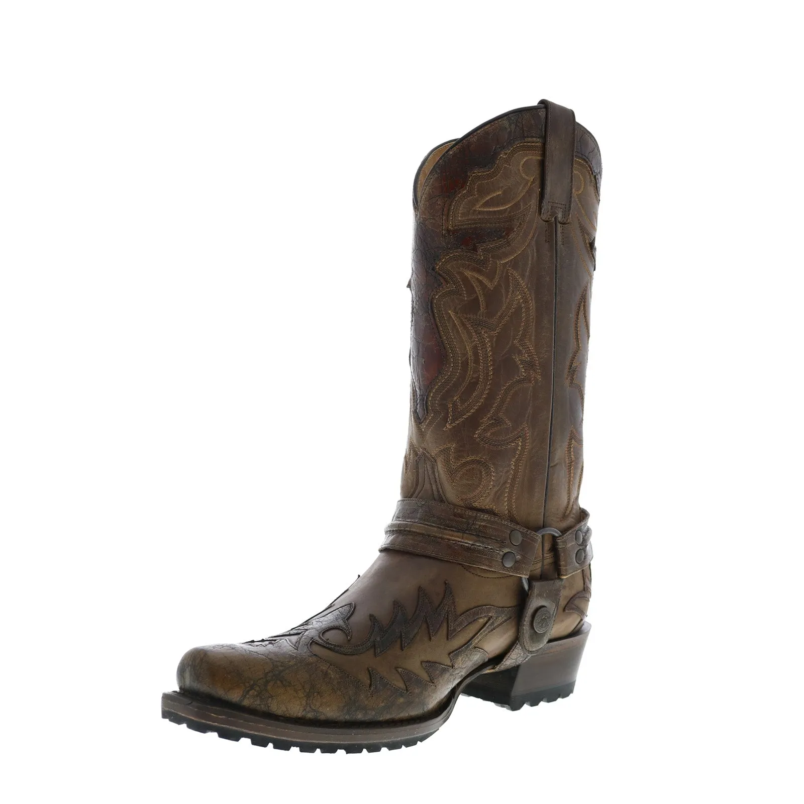 Timeless Look Lightweight Design Stetson Outlaw Lug Bad Guy Biker Tru X Mens Brown Wide Cowboy Western Boots