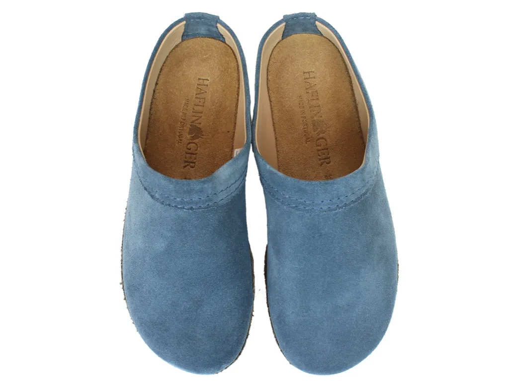 Haflinger Leather Clogs Malmo Jeans Cushioned Insole Modern