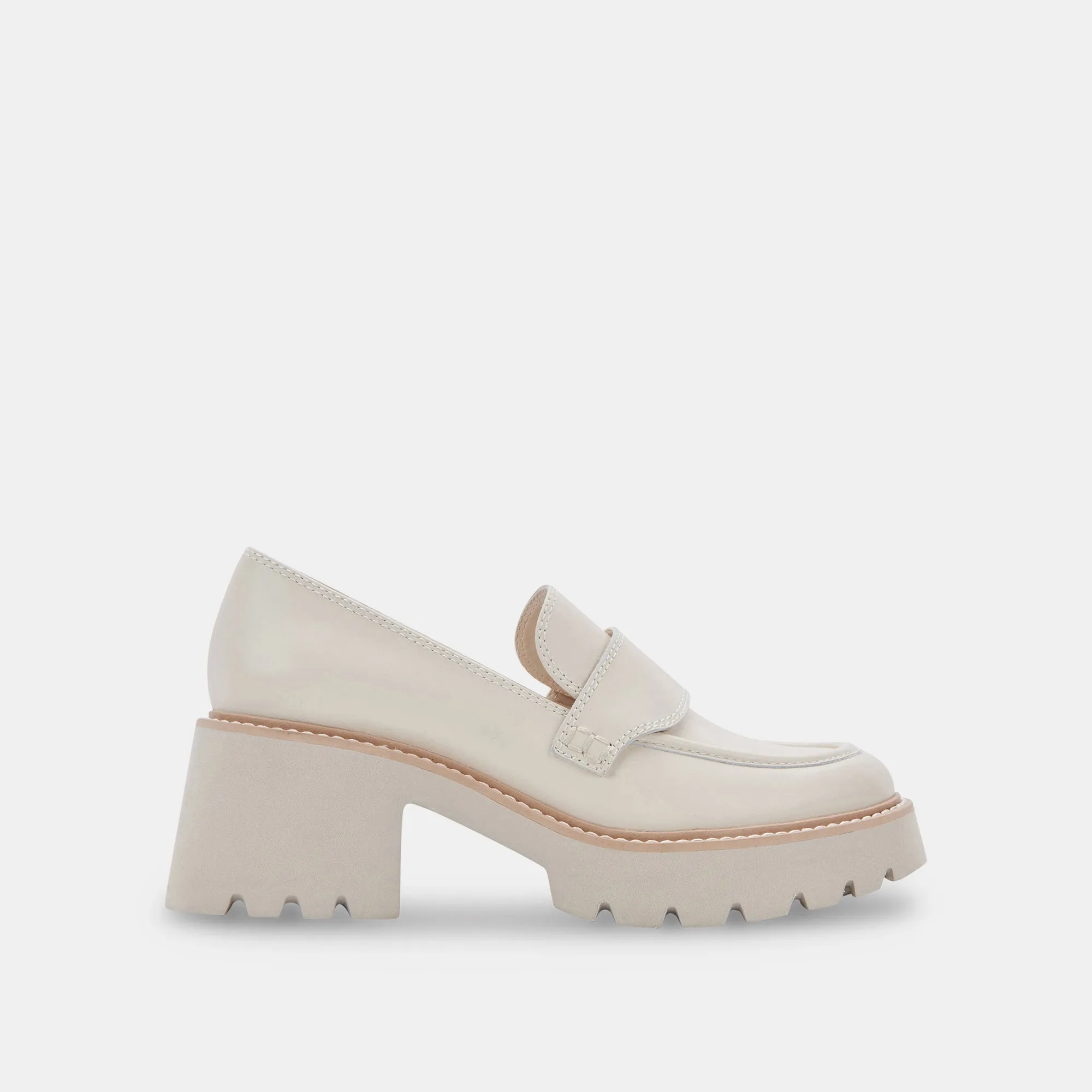 Party Step HALONA LOAFERS IVORY LEATHER - re:vita