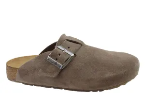 Agile Fit Haflinger Leather Clogs Porto Greige