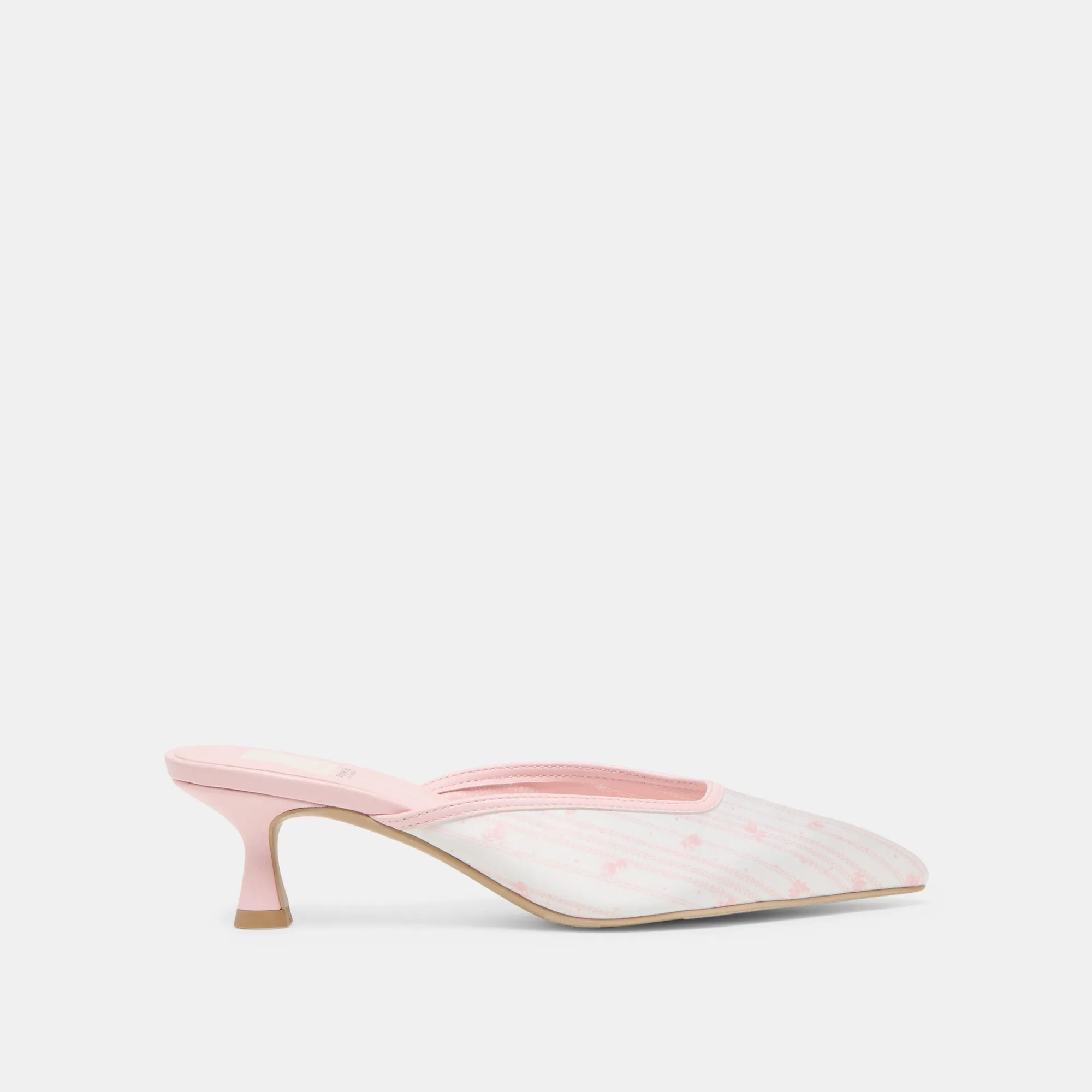 elegant design Comfy Bridal Heels CLEO X BYRDIE GOLF HEELS PINK FLORAL SATIN