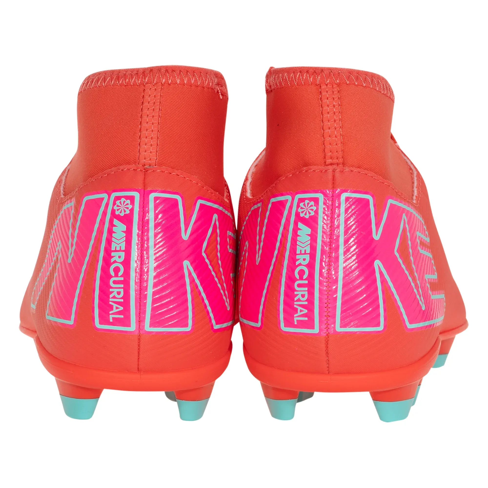 Nike Superfly 10 Club FG/MG Soccer Cleats (Ember Glow/Aurora Green) Foot Focus