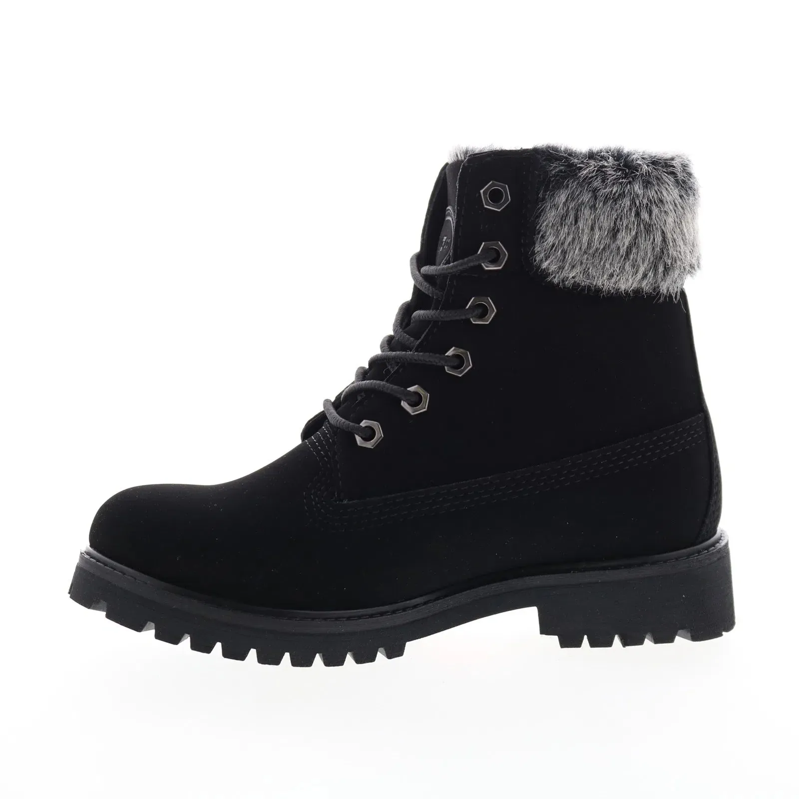 Lugz Hudson Fur WHUDSFD-001 Womens Black Synthetic Casual Dress Boots impact-resistant