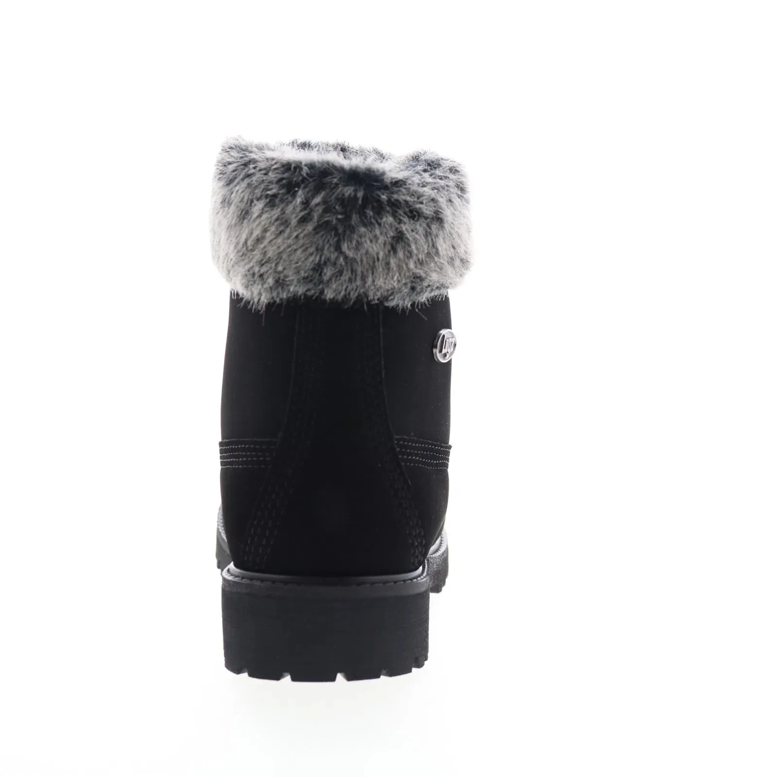 Zip-up style Minimal Profile Lugz Hudson Fur WHUDSFD-001 Womens Black Synthetic Casual Dress Boots