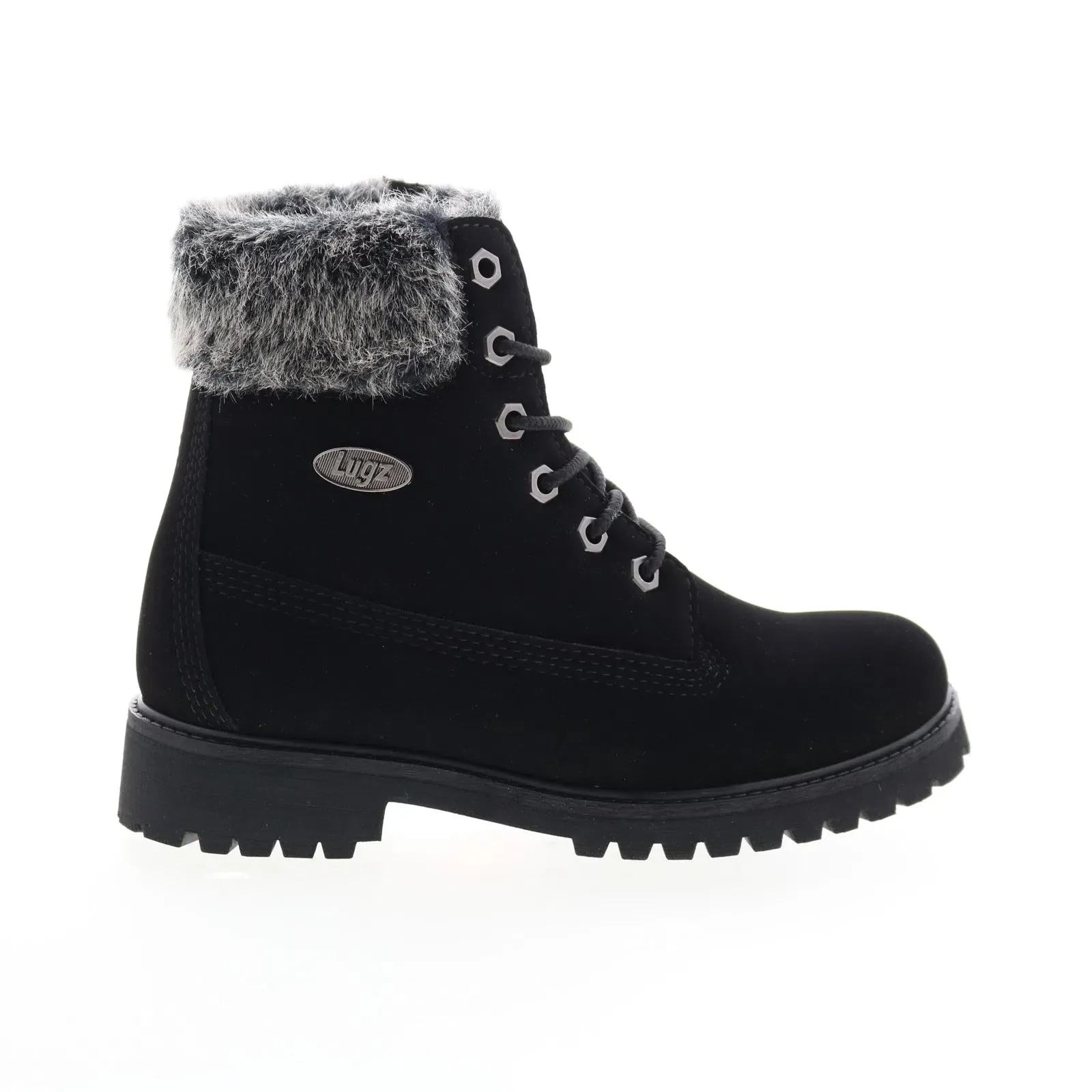 Urban Hiker Lugz Hudson Fur WHUDSFD-001 Womens Black Synthetic Casual Dress Boots