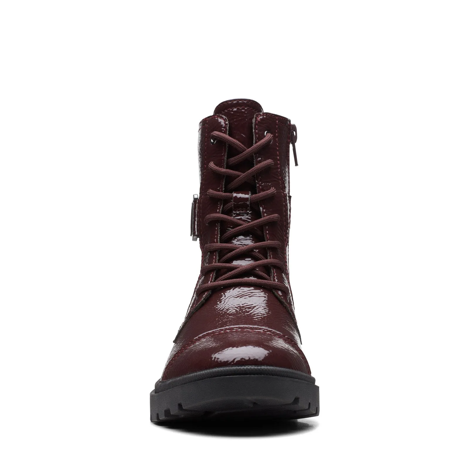 Clarks Calla Dance 26169609 Womens Burgundy Leather Lace Up Casual Dress Boots chemical-resistant