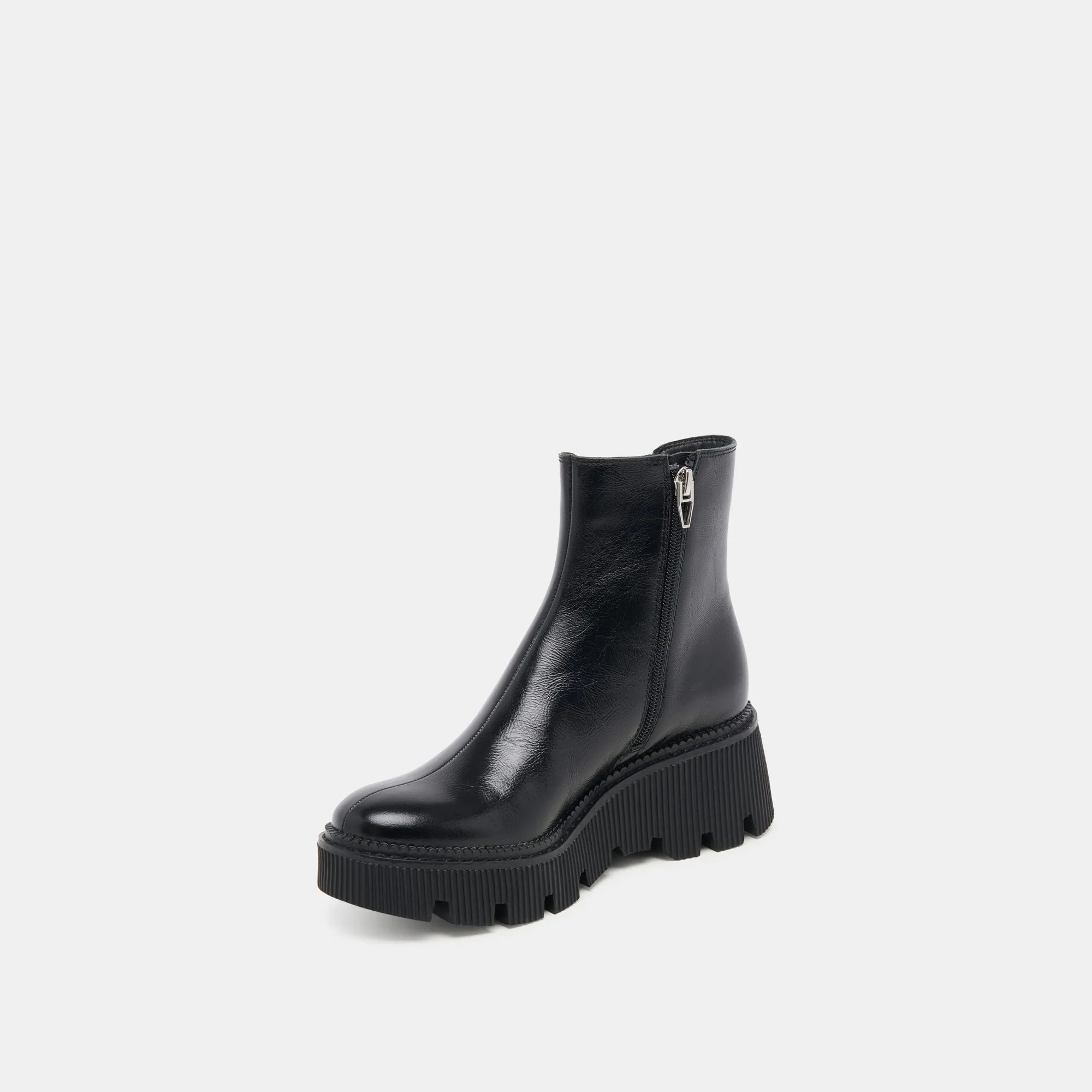 EMMET H2O WIDE BOOTS MIDNIGHT CRINKLE PATENT Parent