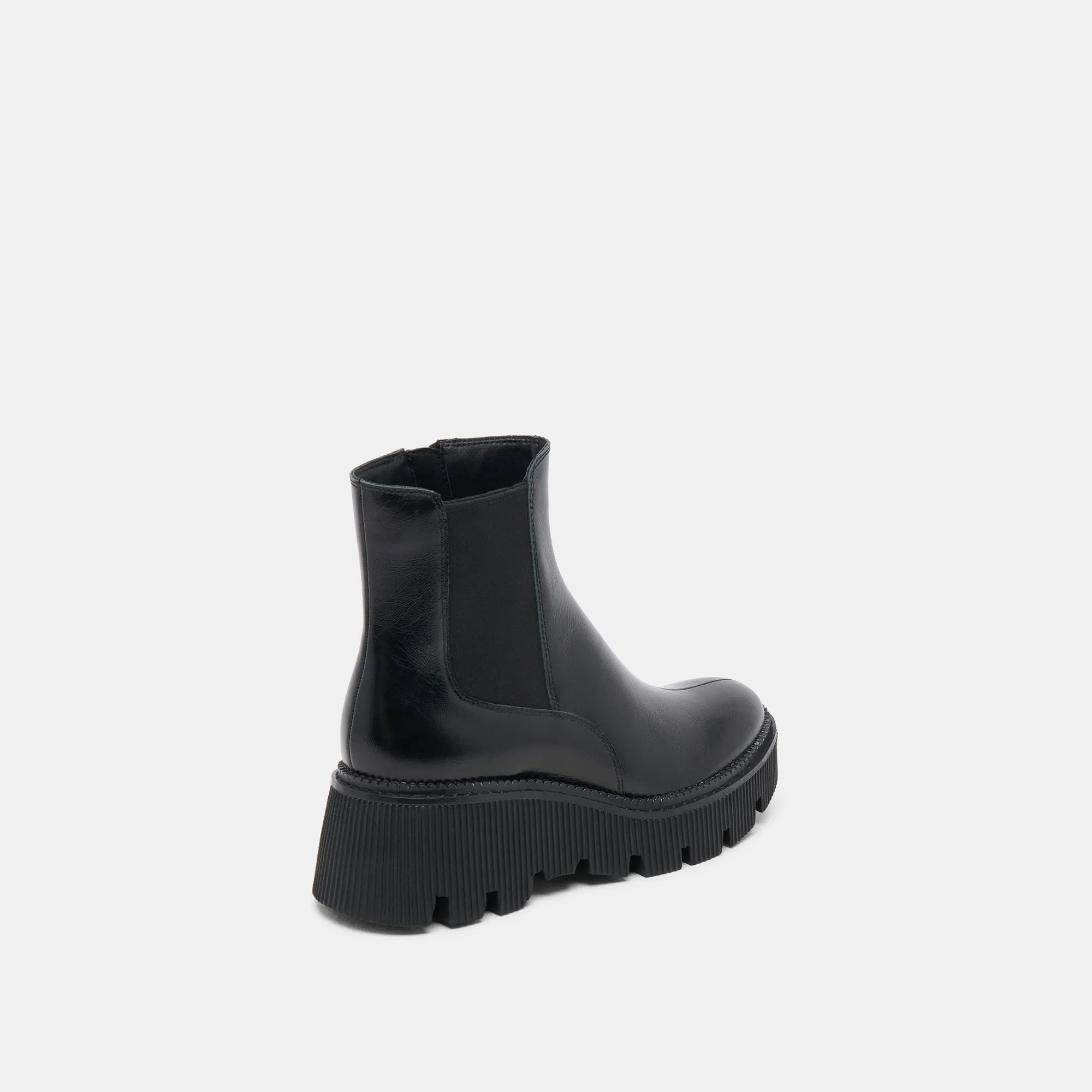 EMMET H2O WIDE BOOTS MIDNIGHT CRINKLE PATENT Soft Sole