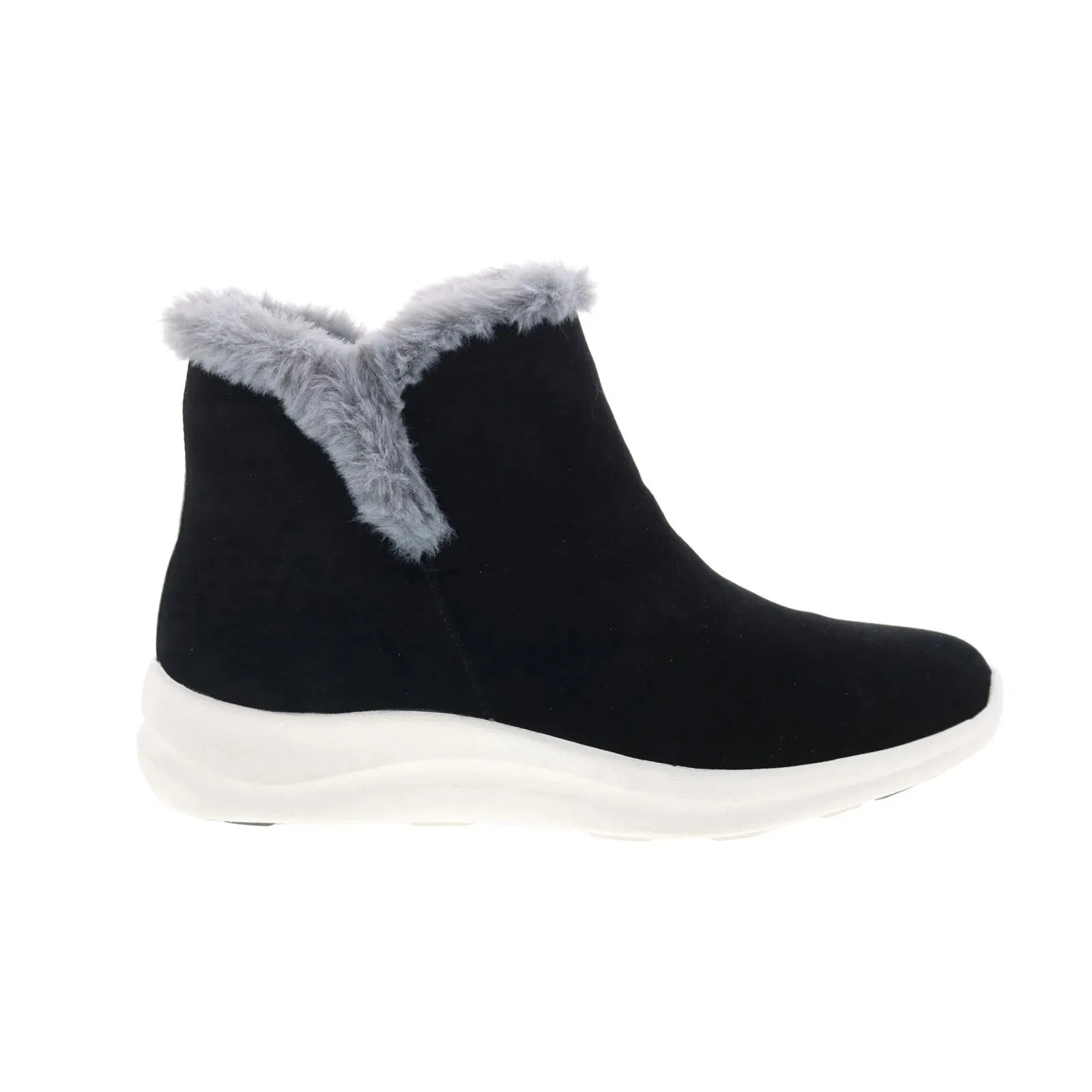 Rugged Walk Johnston & Murphy Mollie Faux Fur 78-51527 Womens Black Casual Dress Boots