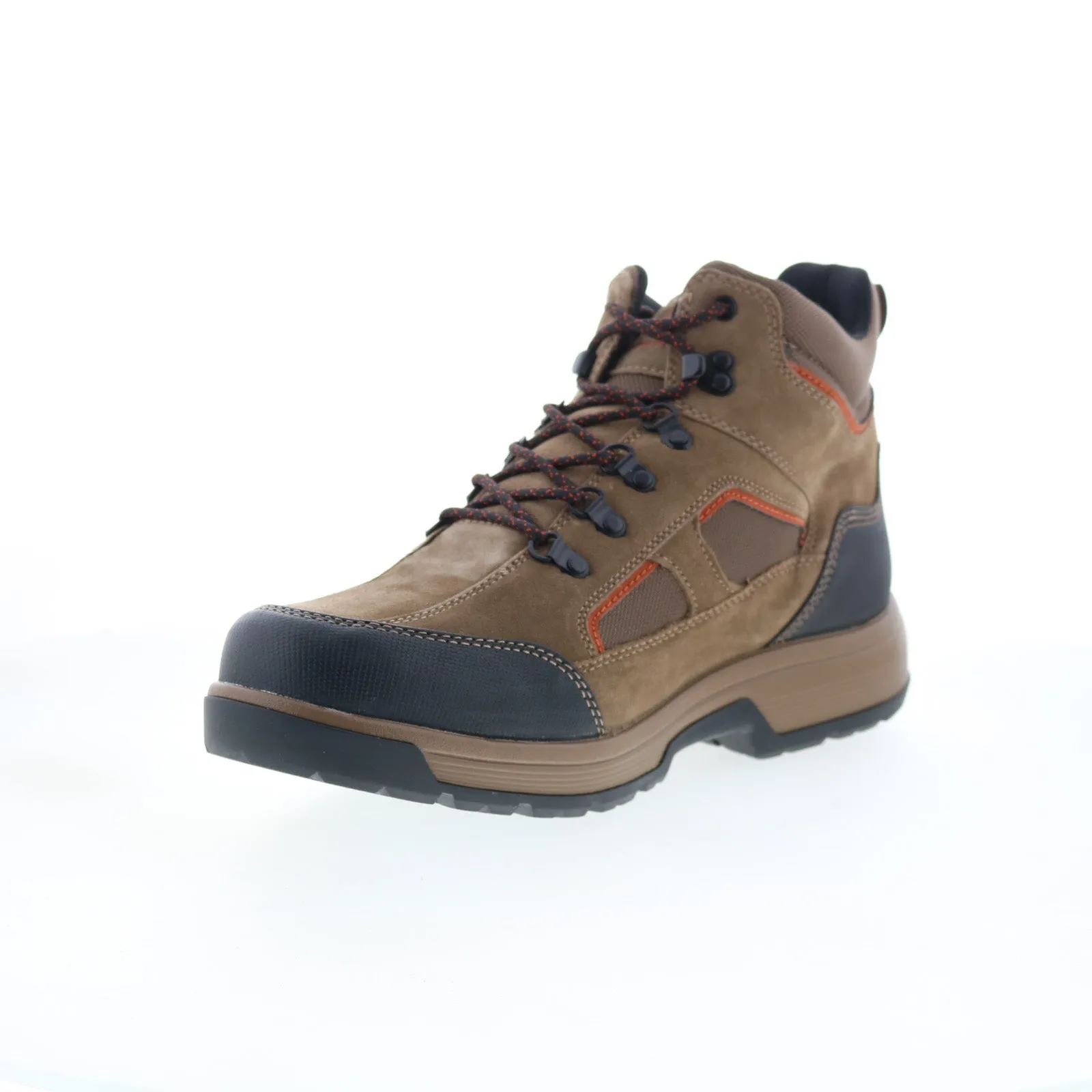 Soft Footbed Abrasion resistant Rockport Evan Waterproof RMEVAN Mens Brown Wide Suede Casual Dress Boots