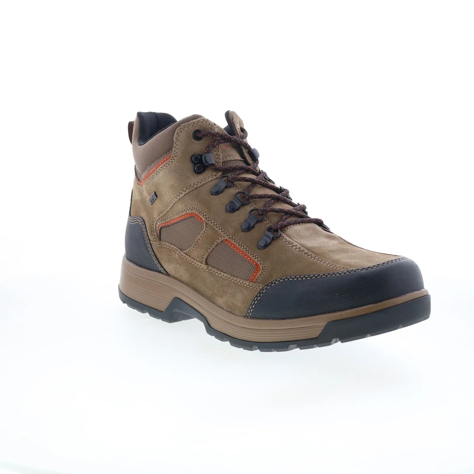 Street Style Rockport Evan Waterproof RMEVAN Mens Brown Wide Suede Casual Dress Boots