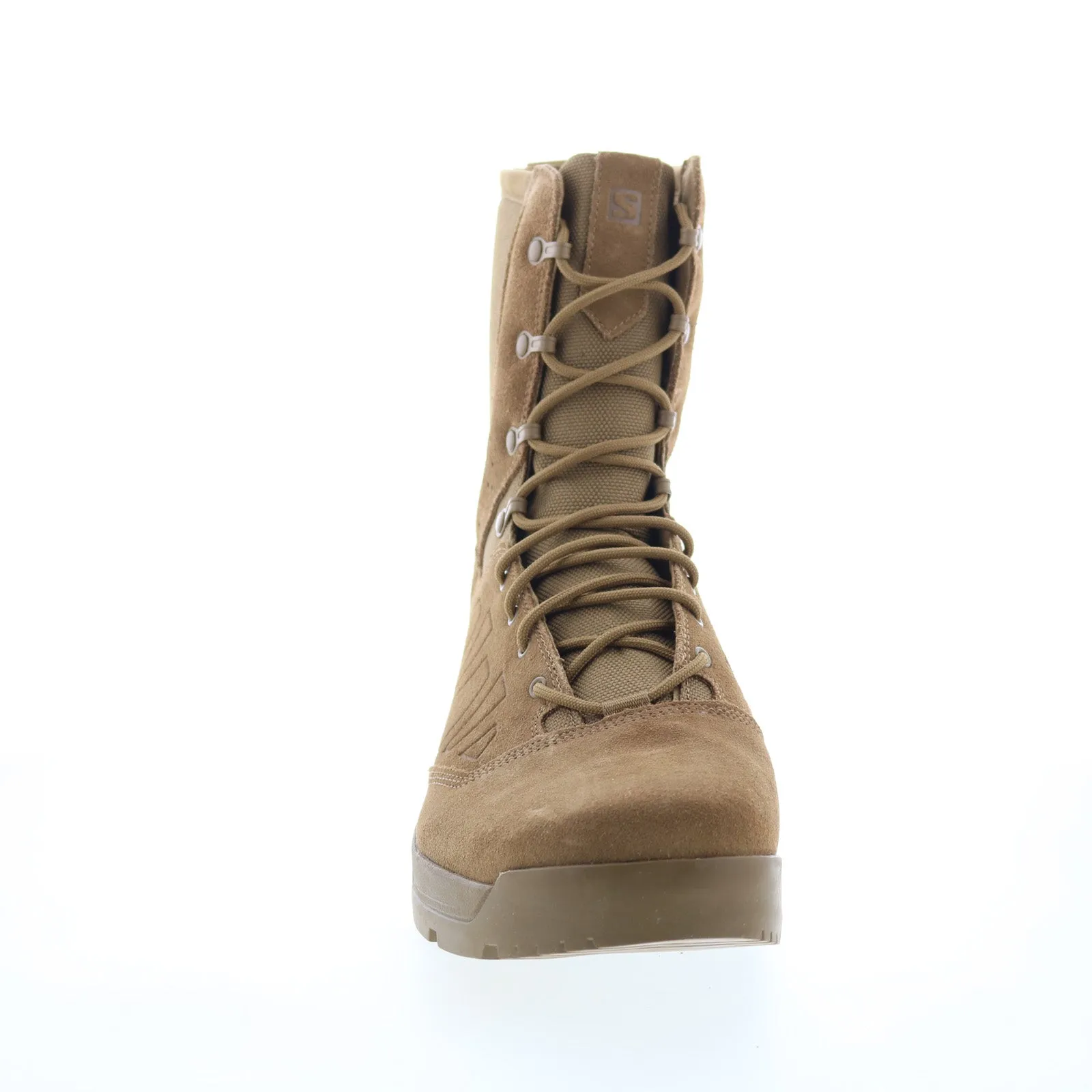 Breathable fabric Canvas Material Salomon Guardian 400358 Mens Brown Suede Lace Up Tactical Boots
