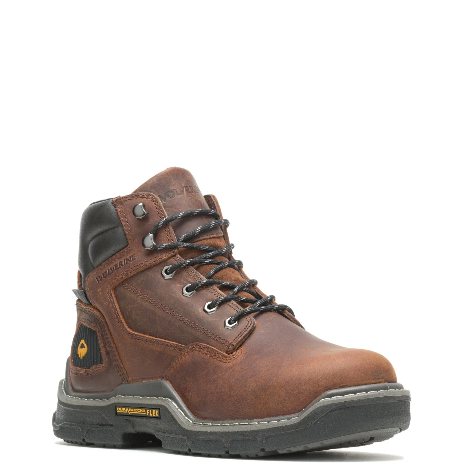 Wolverine Raider DuraShocks Insulated 6" W210065 Mens Brown Wide Work Boots Resilient Sole Multi-Function Wear