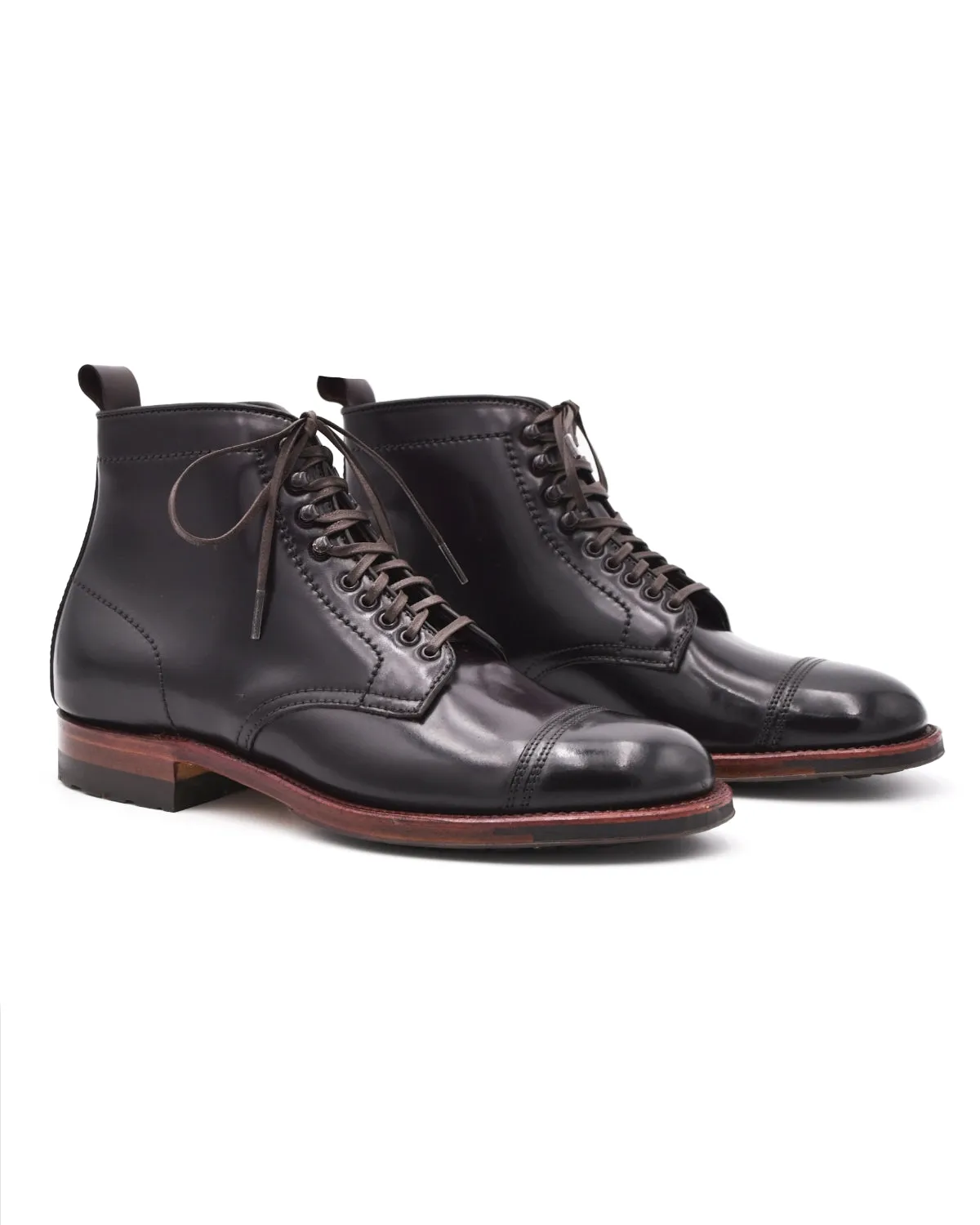 Court Grip Alden Color #8 Cordovan Cap Toe Jumper Boot