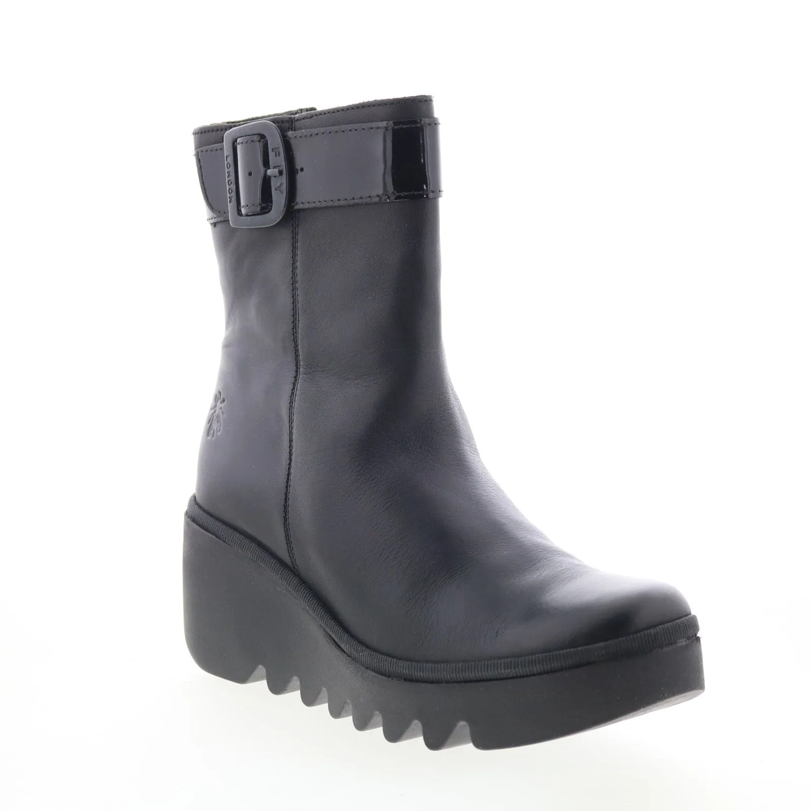 Fly London Bepp BEPP396FLY-008 Womens Black Leather Casual Dress Boots Outdoor Hiking