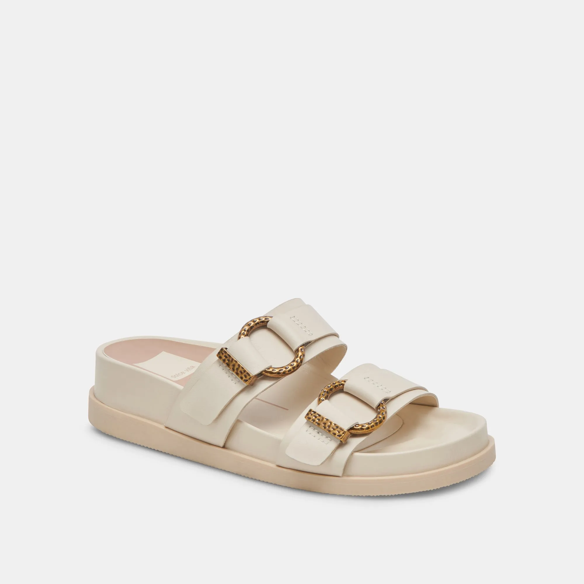SOYA SANDALS WHITE LEATHER Balanced Step