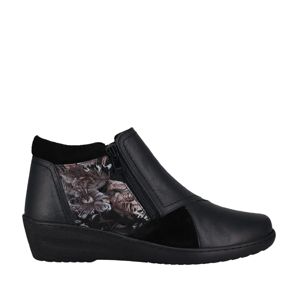 CABELLO CP462-18 BLACK FLORAL Mid Rise