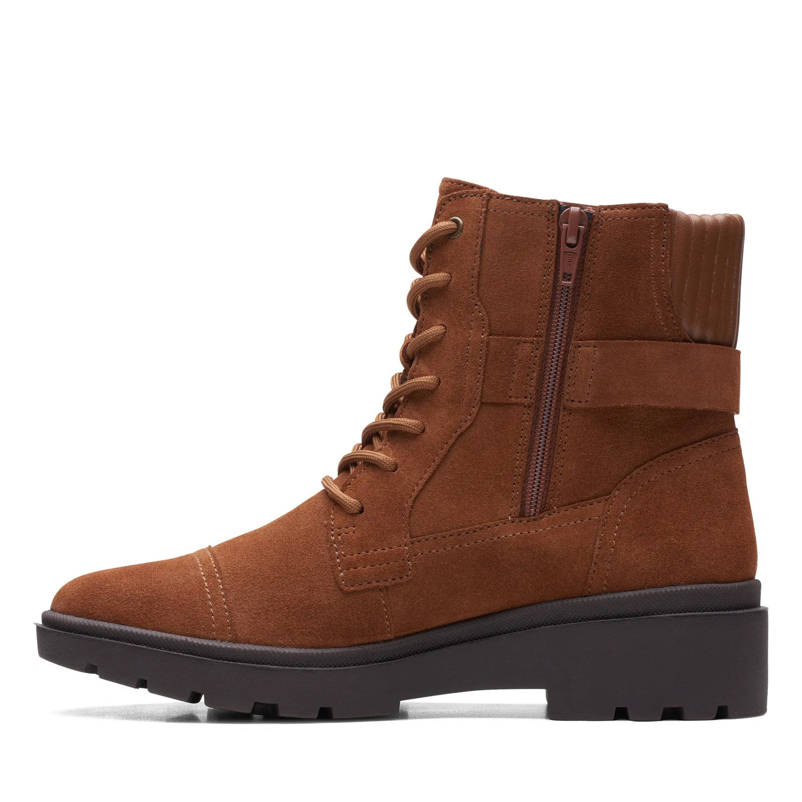 Work Field Clarks Calla Dance 26169614 Womens Brown Wide Suede Casual Dress Boots