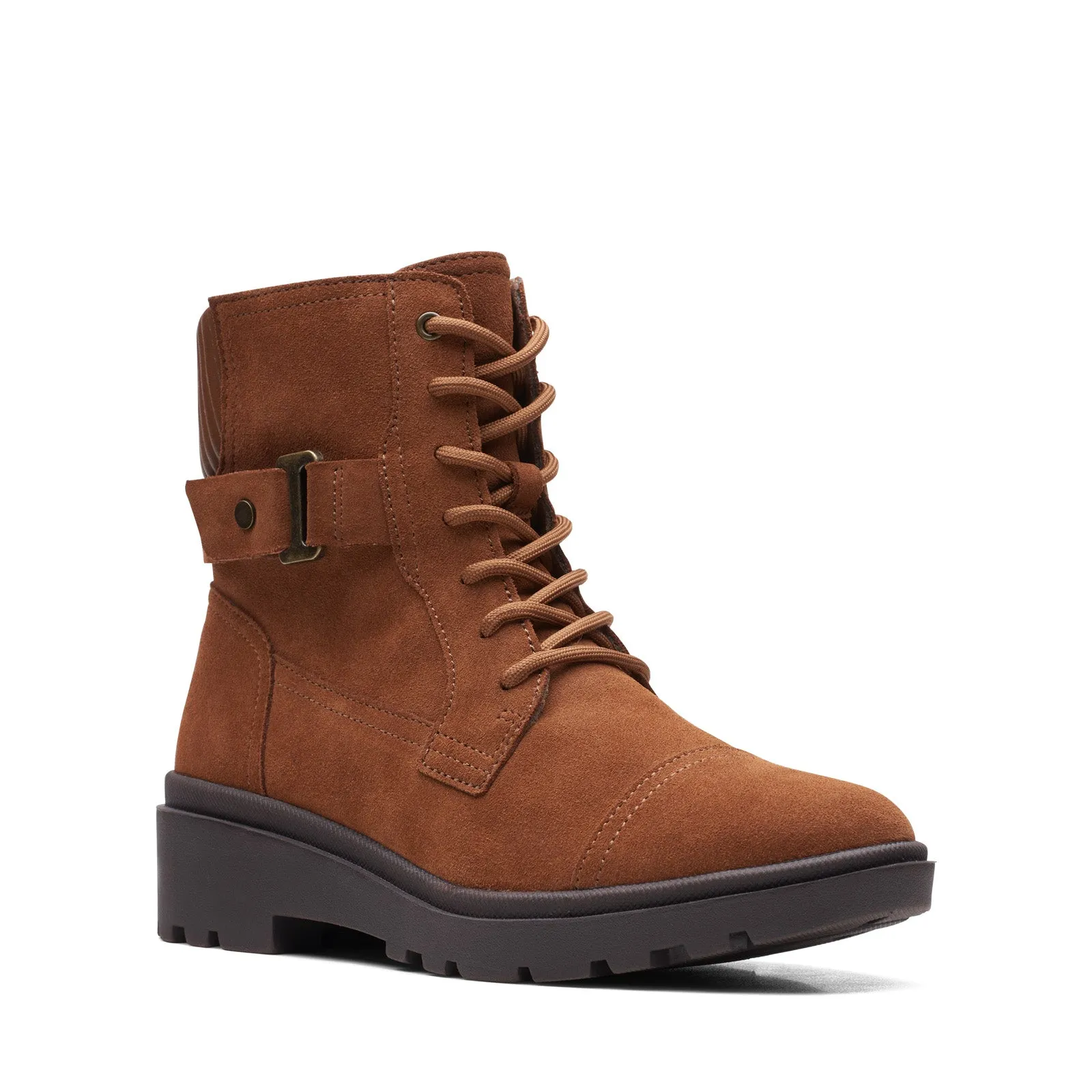 Terrain Tested Clarks Calla Dance 26169614 Womens Brown Wide Suede Casual Dress Boots