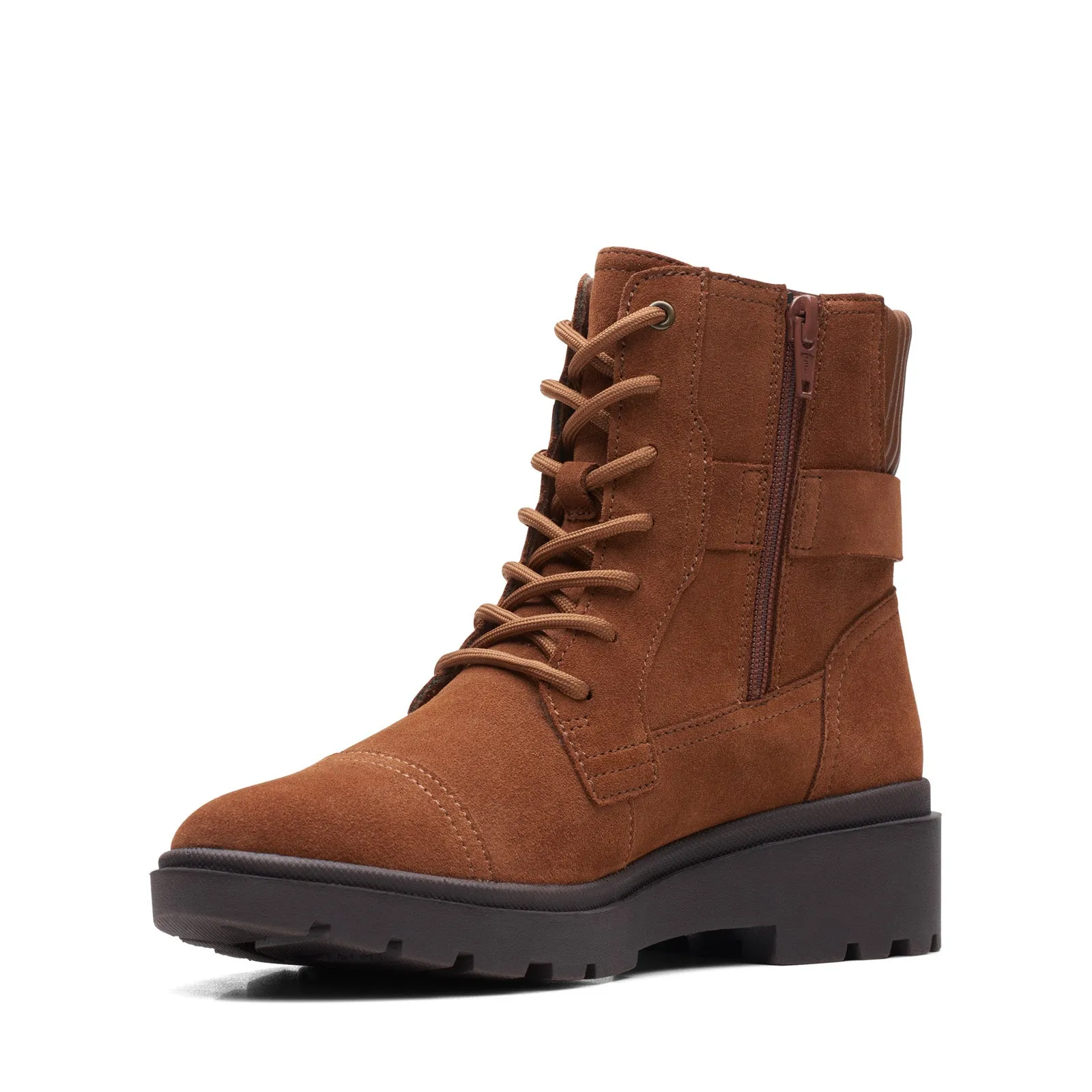 Rural Terrain Clarks Calla Dance 26169614 Womens Brown Wide Suede Casual Dress Boots