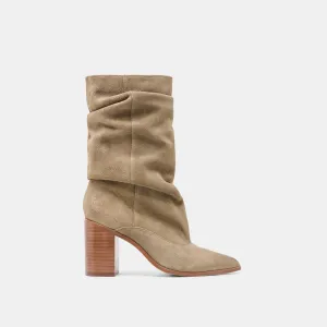 TALINA BOOTS OLIVE SUEDE Minimal Build Breathable Uppers