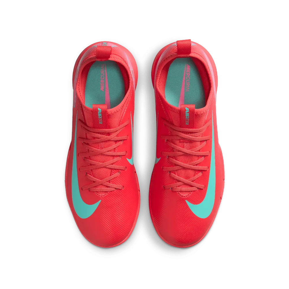 Nike Jr. Mercurial Vapor 16 Academy IC Indoor Football Shoes (Ember Glow/Aurora Green) Hot Pick Breathable Lining
