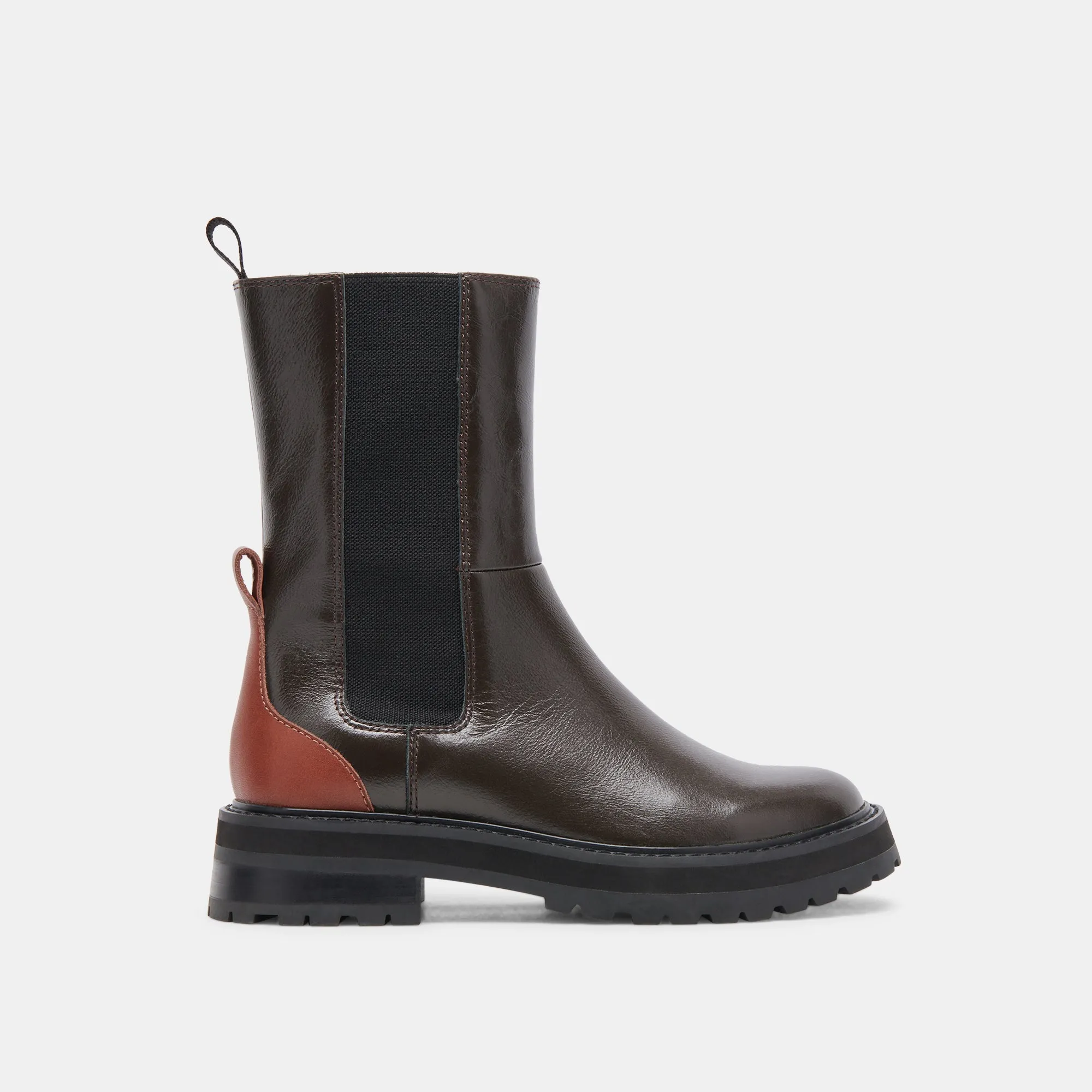 RICH H2O BOOTS BROWN MULTI CRINKLE PATENT Built For Comfort Hill Climb