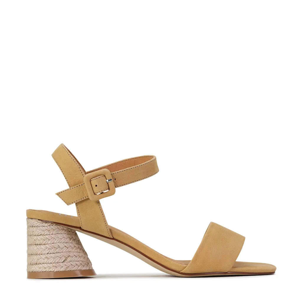 boot PETRON LOW HEEL SANDAL LEATHER