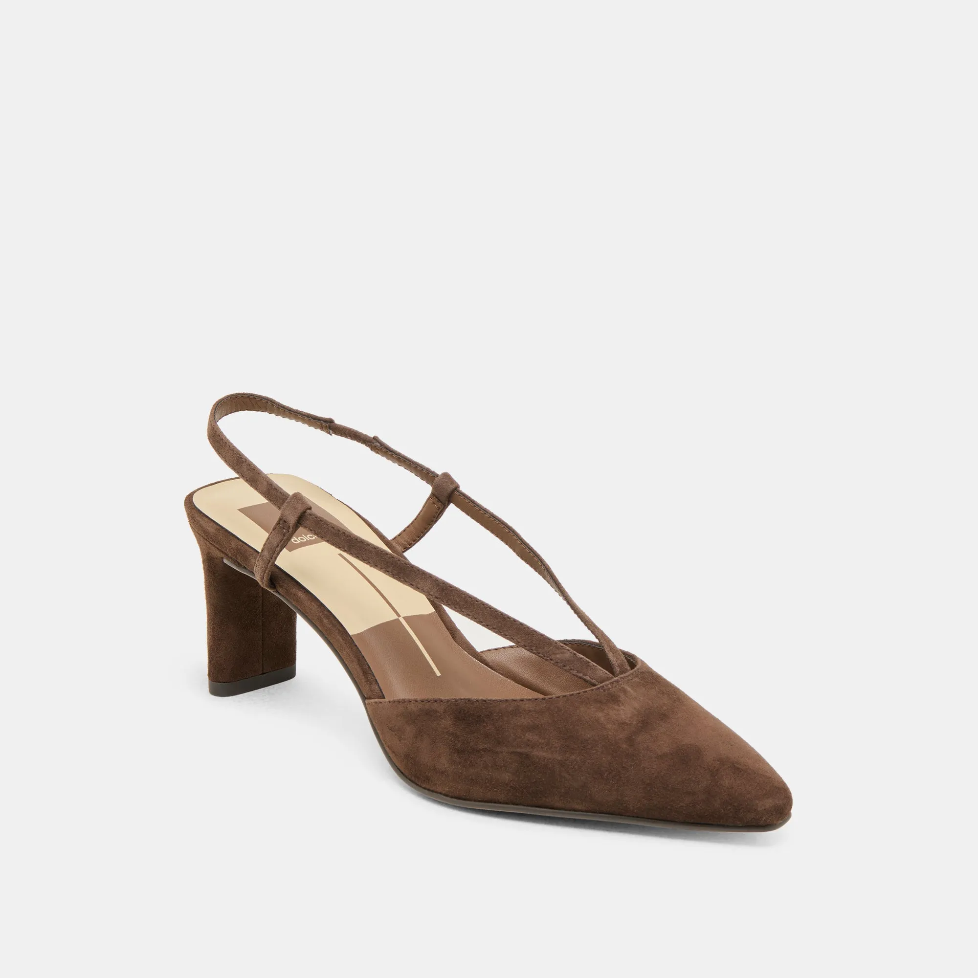 Anti Slip Platform Heels GINAY HEELS DK BROWN SUEDE