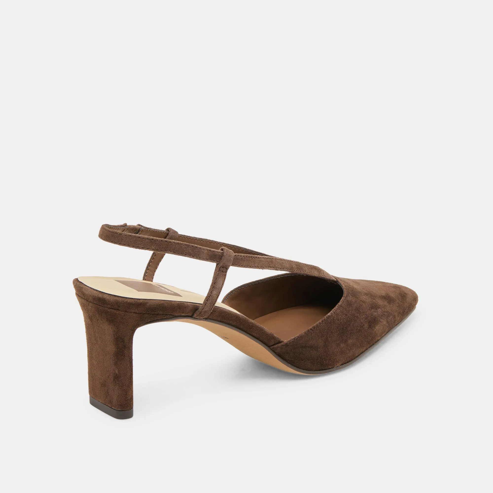 Fashion Heels for Fall Party Heels for Women GINAY HEELS DK BROWN SUEDE
