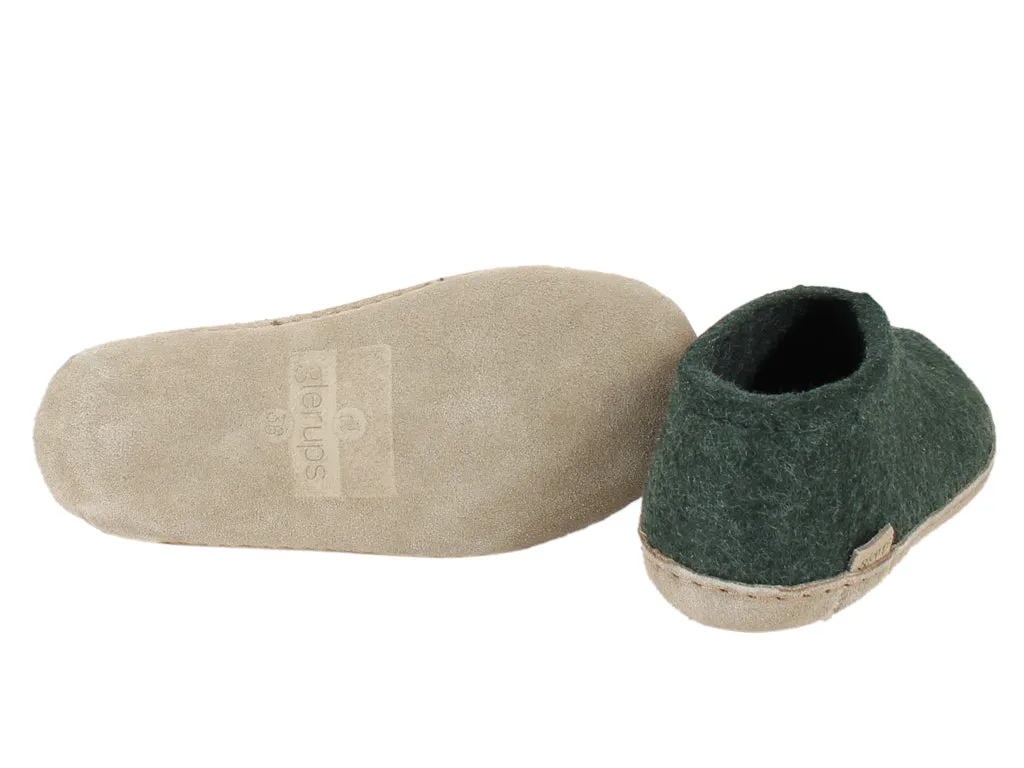 Stylish and Comfortable Effortless Foot Slip Glerups Closed Slippers Forest