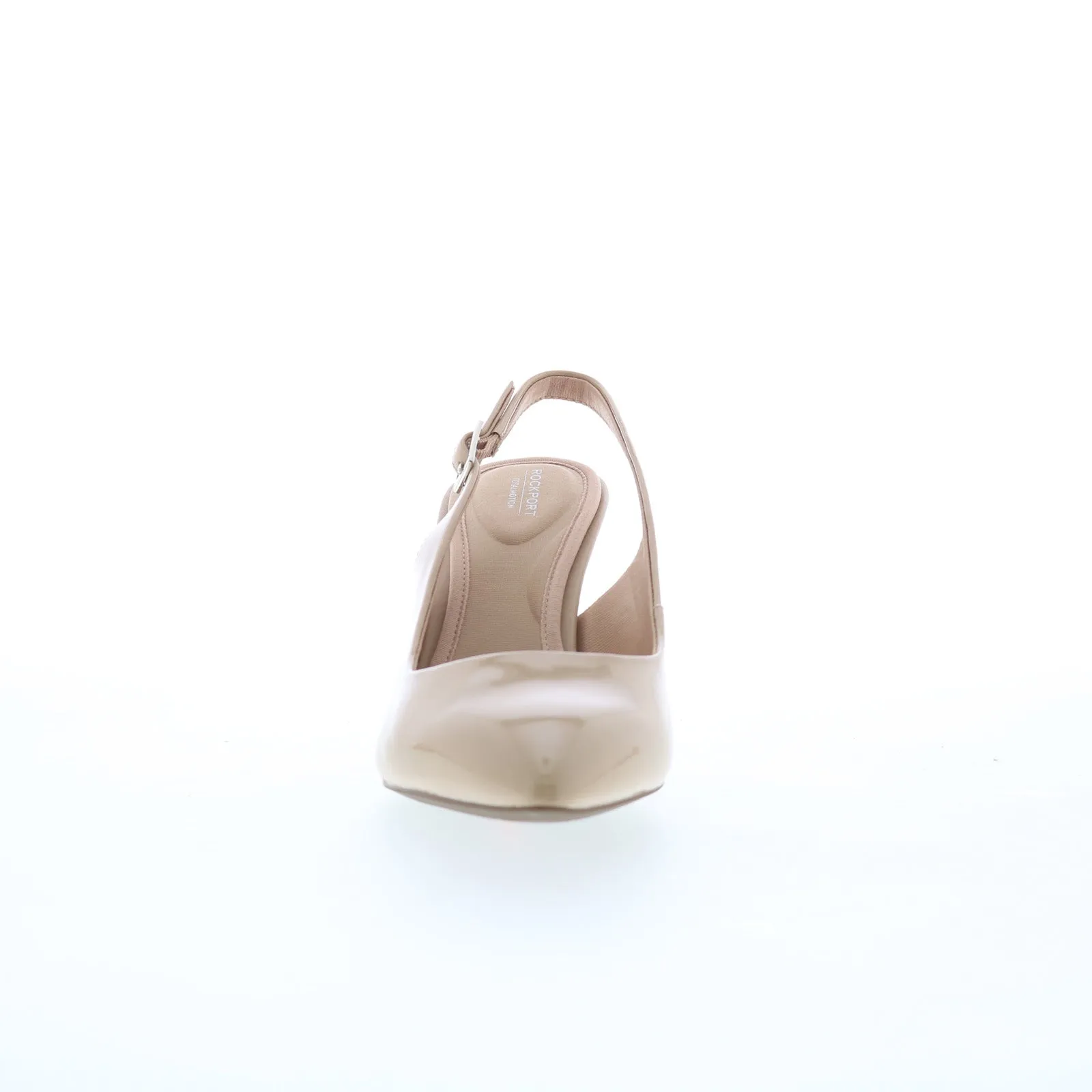 Rockport Total Motion 75MM Slingback BX1902 Womens Beige Strap Heels Shoes Reinforced toe PU midsole
