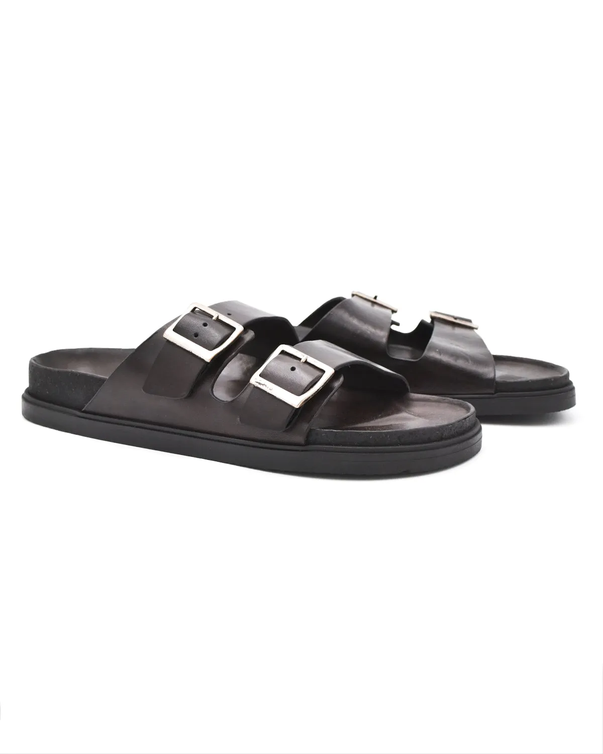 Mono Style Durable outsole Brador Two Strap Sandal in Moro
