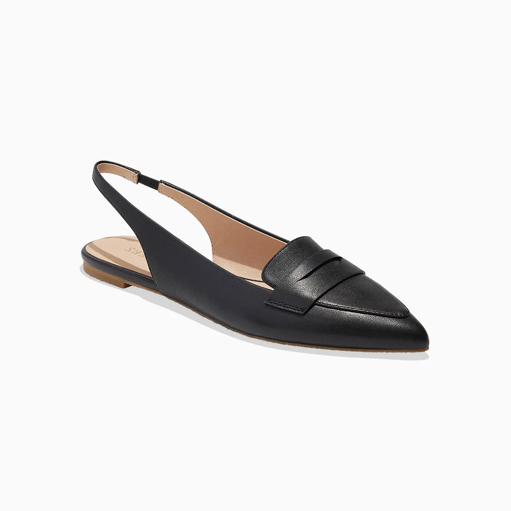Pennie Sling Back Ballet Durable outsole Lace Up