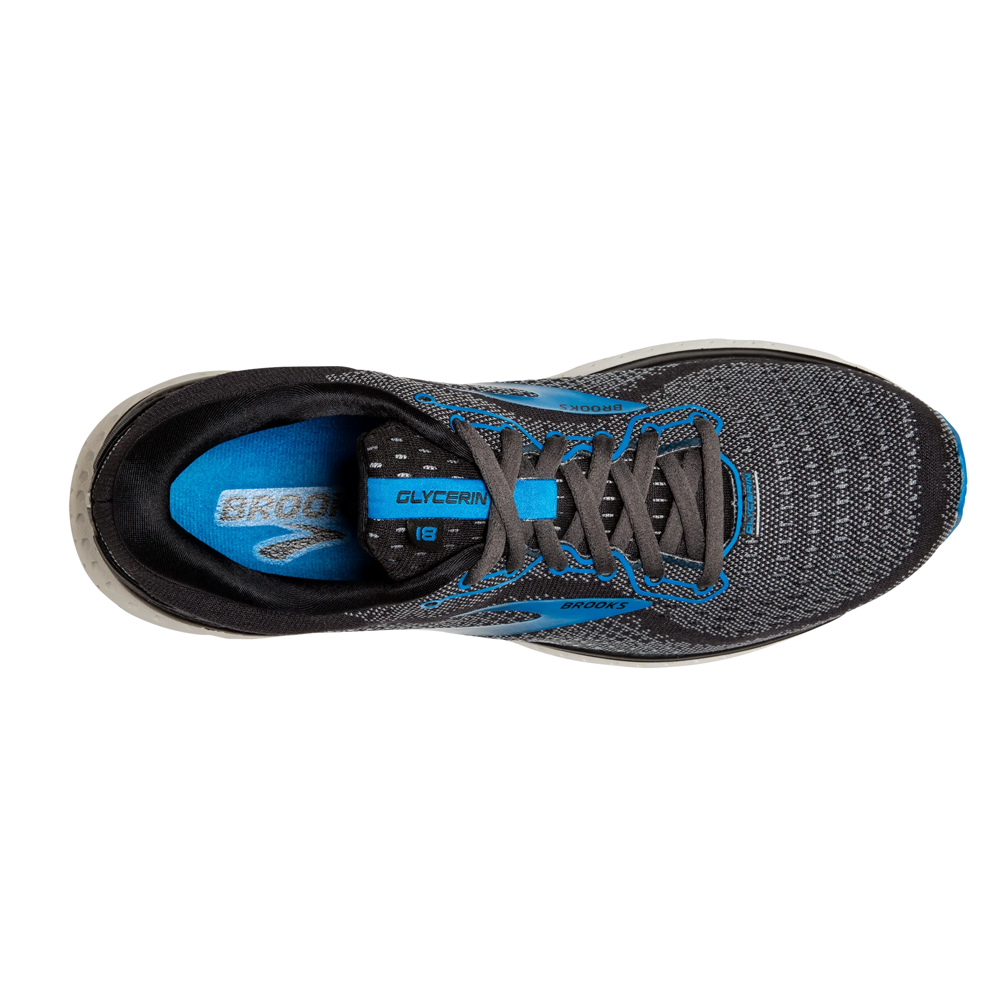 Men's Glycerin 18 running in a dam area shoes High Quality