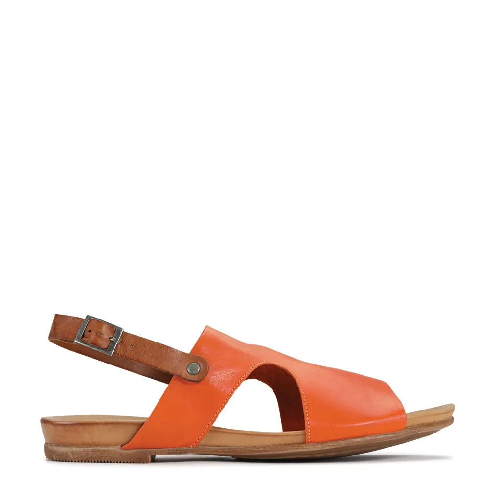 Larnette Leather Sling Back Sandals Comfortable