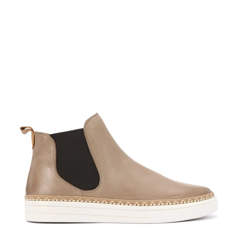 Moora Leather High Sneakers swimmers' safety Genuine