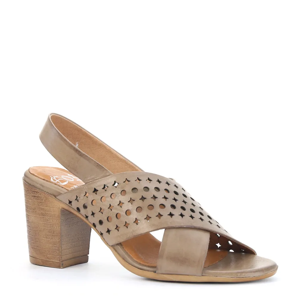 STAIRS LEATHER SLING BACK SANDALS Comfortable Touch